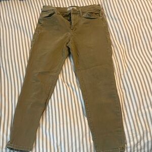 Madewell Olive Skinny Jeans
